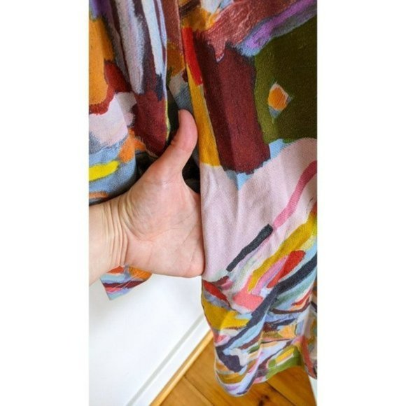 Gorman X Megan Grant Pick Up Sticks Jersey Dress Size 6 Suit 6-10 - Picture 7 of 9